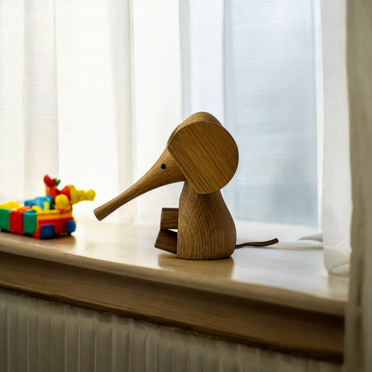 Polly - Olifantje - Walnotenhout